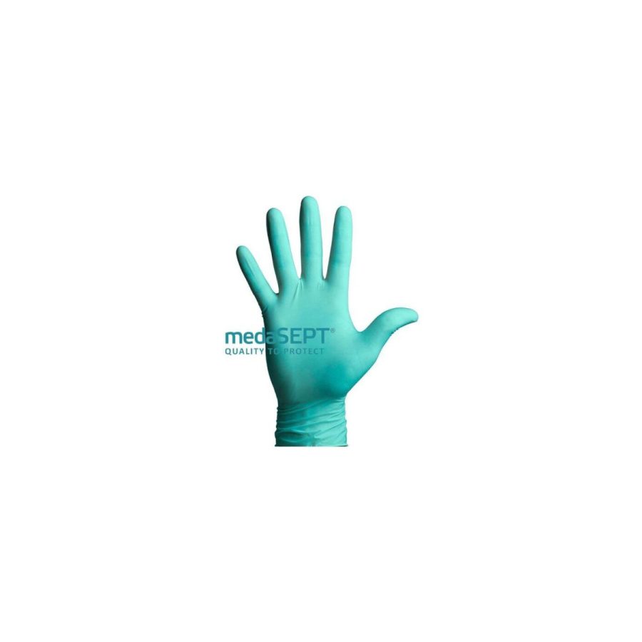medaSEPT® ALOEVIT N100 — zaļi nitrila cimdi ar alveju