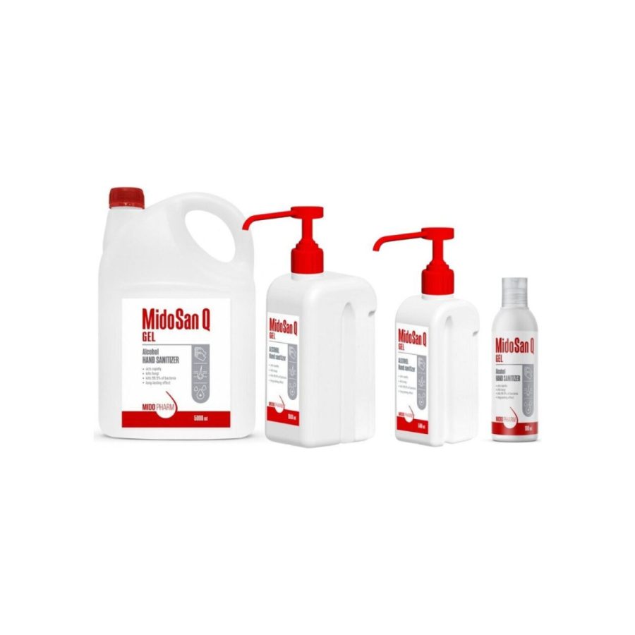 MidoSan Q GEL — higiēnisks un ķirurģisks roku dezinfekcijas gēls