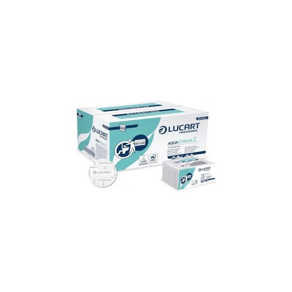 Lucart AQUASTREAM Z papīra roku dvieļi loksnēs (Z-locījums, 2 sl.), 15 iepakojumi