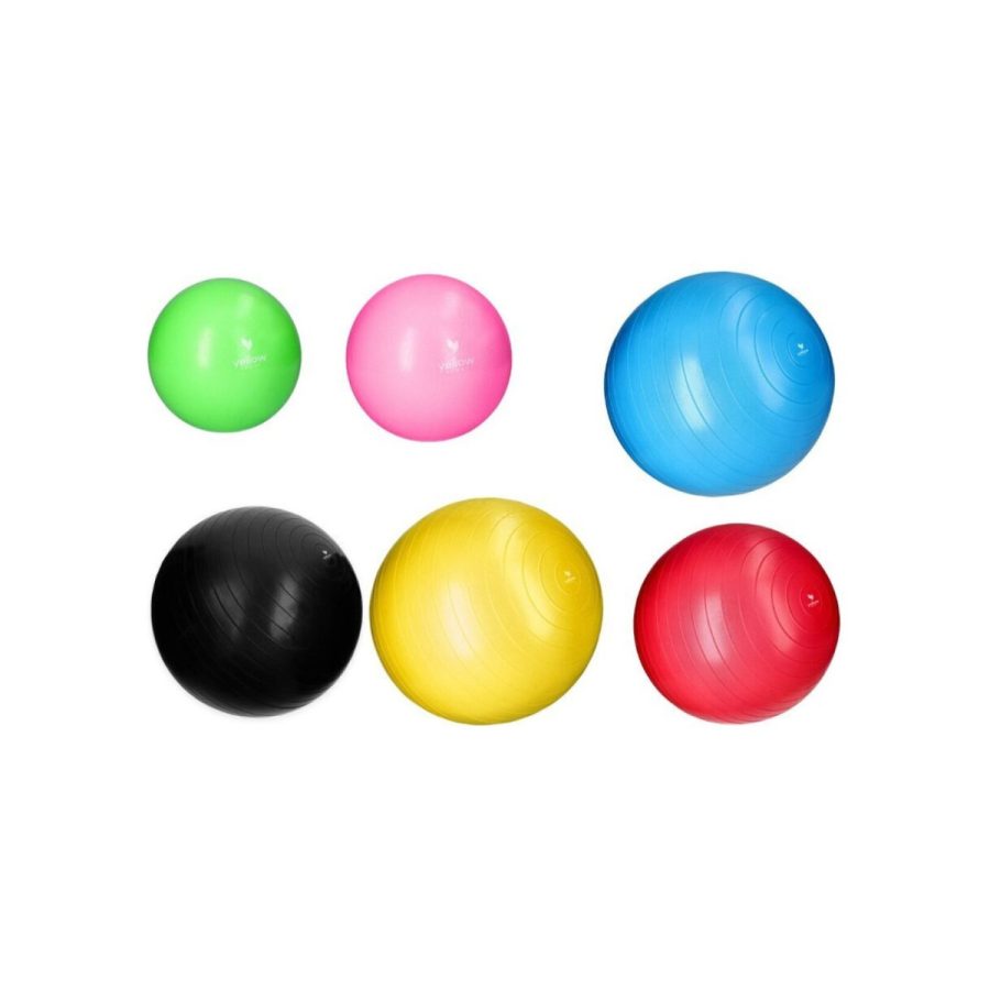 Rehabilitācijas bumba yellowSPORT yellowGYM Ball, pumpis komplektā Rehabilitācijas bumba yellowSPORT yellowGYM Ball, pumpis komplektā