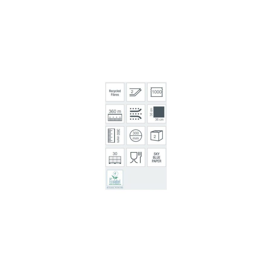 SKYTECH 2.1000 XL — divkārtu industriālie papīra dvieļi rullī (2 ruļļi) SKYTECH 2.1000 XL — divkārtu industriālie papīra dvieļi rullī (2 ruļļi)