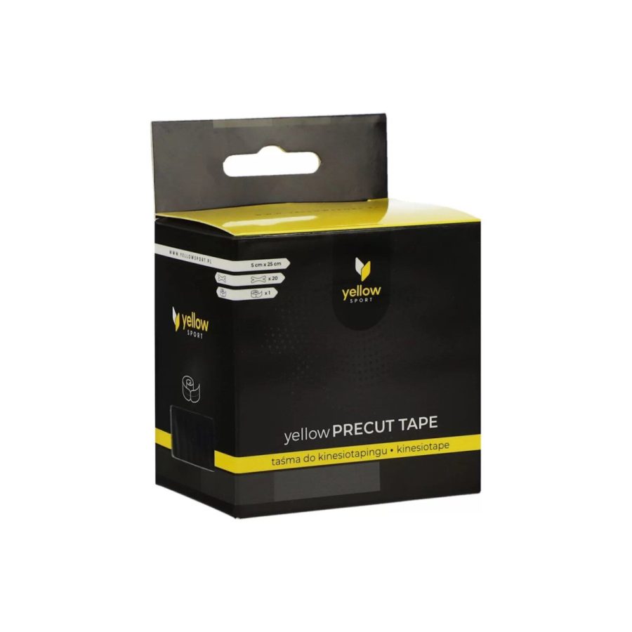 yellowSPORT yellowPRECUT TAPE – kinezioloģiskais teips X formā, 20 gab. (5 cm × 25 cm)